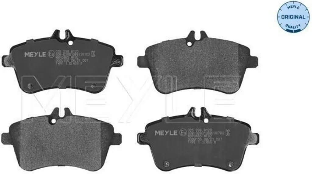 MEYLE 025 238 8120 Plaquettes de Frein Avant pour Classe A W169 B W245