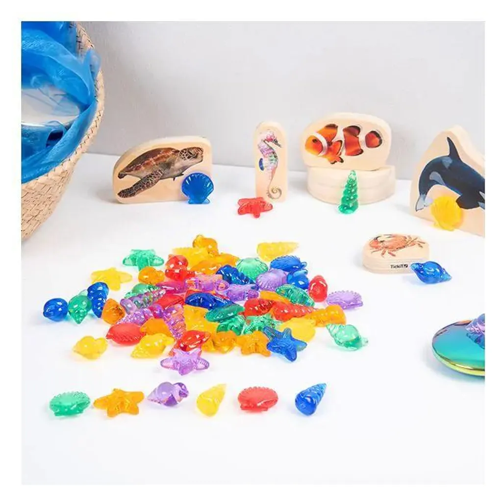 Coques colorées translucides Tickit - Jeu d'exploration sensorielle - 2