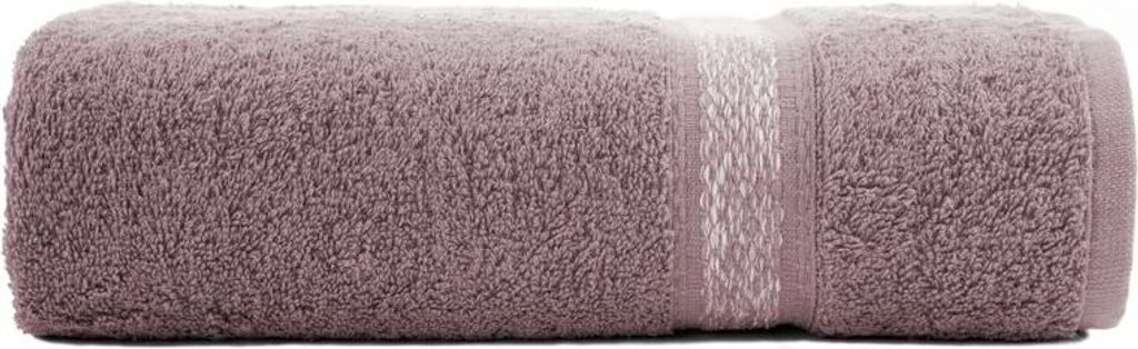 Asciugamano 30x50 Altea rosa cipria con bordo decorativo a Immagine del prodotto 