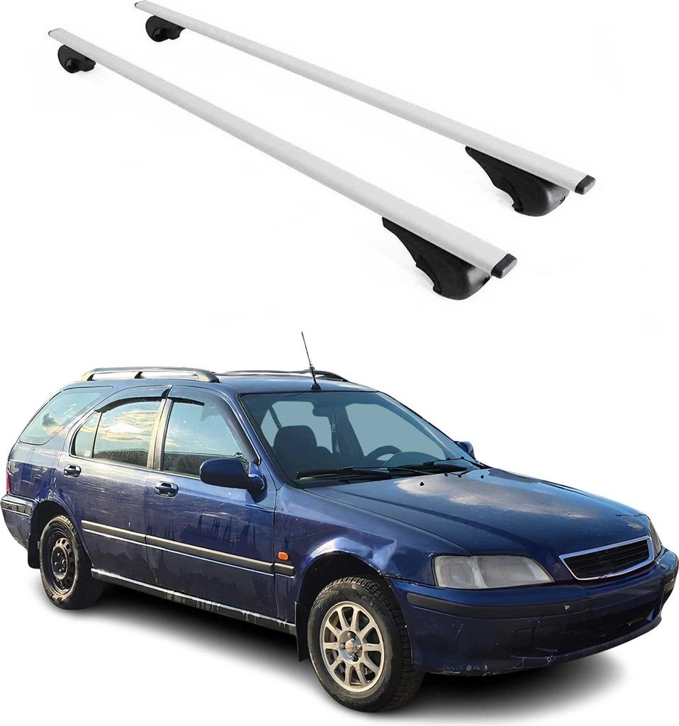 Dachträger Gepäckträger für Honda Civic Aerodeck 1997-2002 Metall Grau