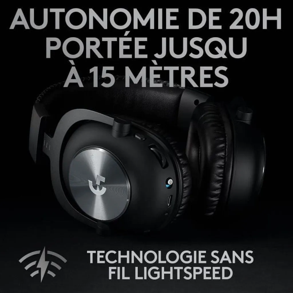 Casque Gaming Logitech G Pro X Wireless Lightspeed Spécial E-sport - 43