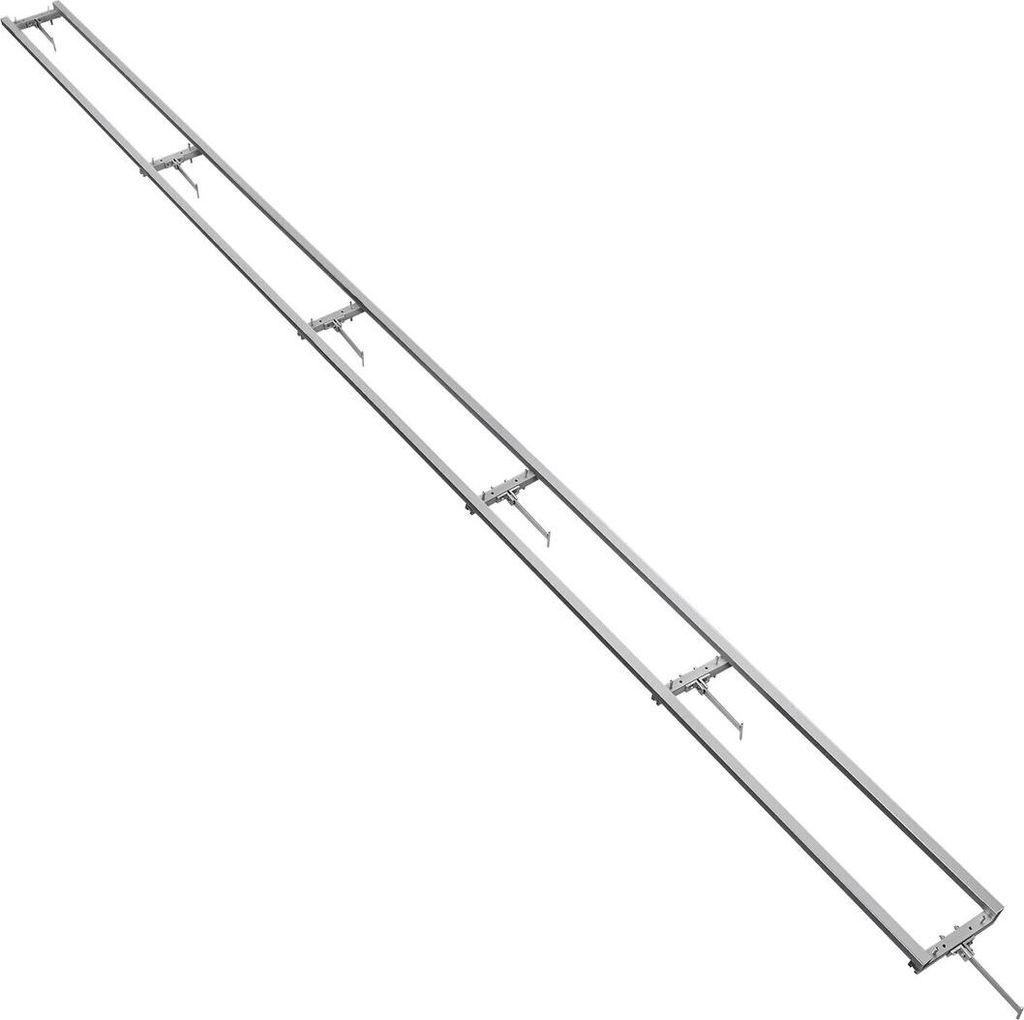 Schienenfräsführungssystem, 4,57 m 6 Querstangen-Kettensägen-Frässatz, Aluminium-Sägefrässchienensystem, kompatibel mit Kettensägen, 4 Keile...