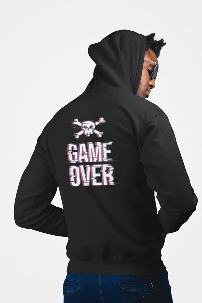 D&B Uni Hoodie ZIPST00059 Gamer Schwarz-Größe 2XL