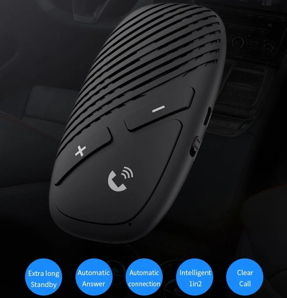 P30 ricevitore Bluetooth 5.0 ricevitore audio wireless per auto Hands Free Kit auto altoparlante auricolare versione Boot