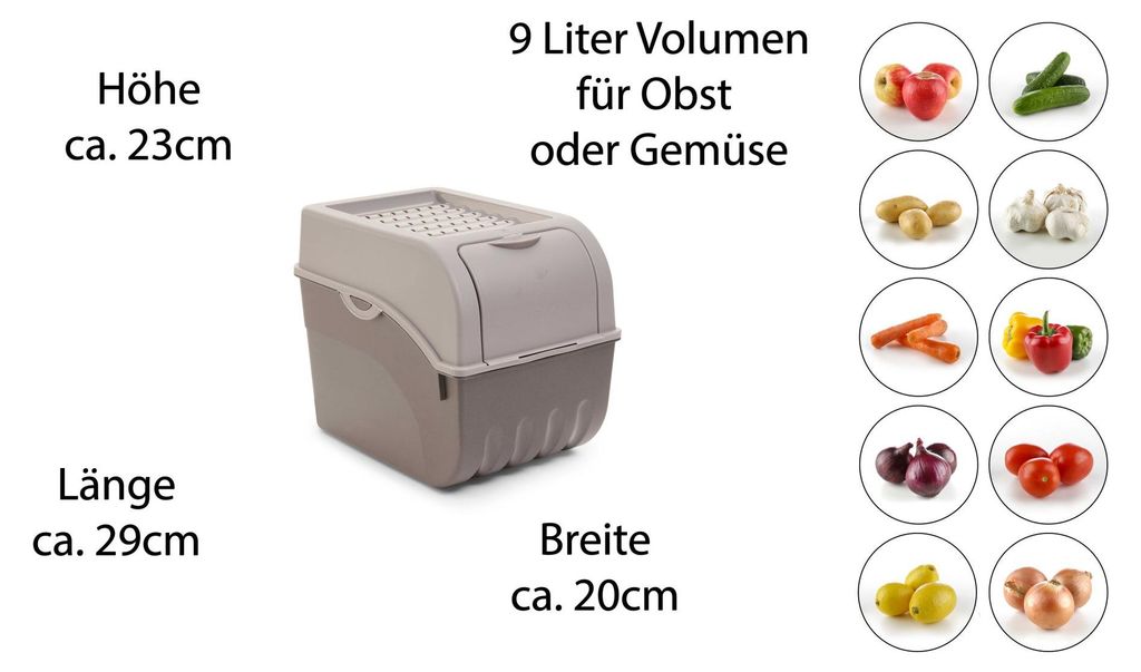 Novaliv boxy na zeleninu boxy na brambory skladovací nádoby Obrázek produktu 