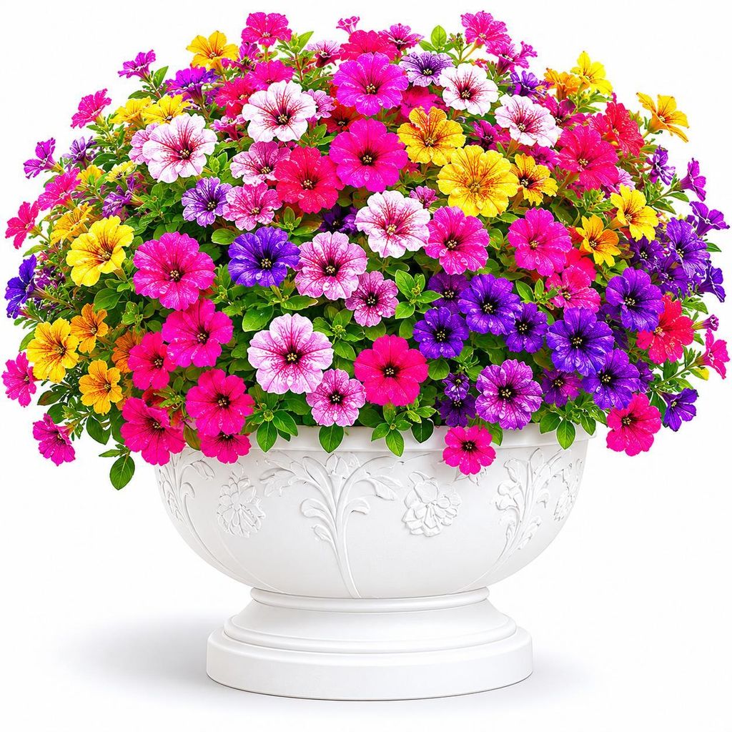 Set da 6 fiori artificiali da esterno resistenti ai raggi Immagine del prodotto 