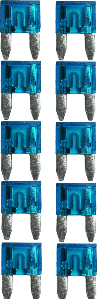 baytronic 10x fusibile auto a spina piatta mini blu 15A Immagine del prodotto 