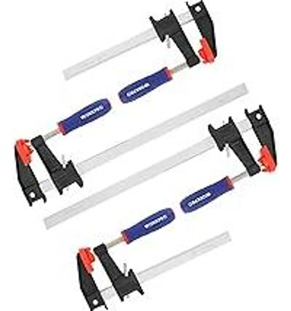 Set 4 Morsetti a Vite per Legno 150/300mm | Forza 272kg Acciaio