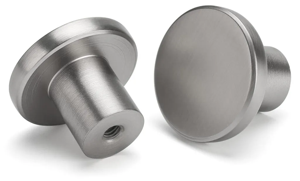Remplacer Poignées de Meuble Usées : 10 Boutons Inox Argent Durable