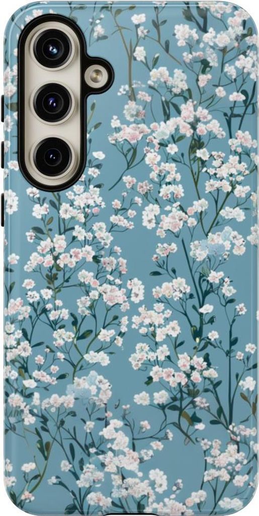 Zartes Schleierkraut-Blumenmuster – Hülle Kompatibel mit Samsung Galaxy S24 Plus