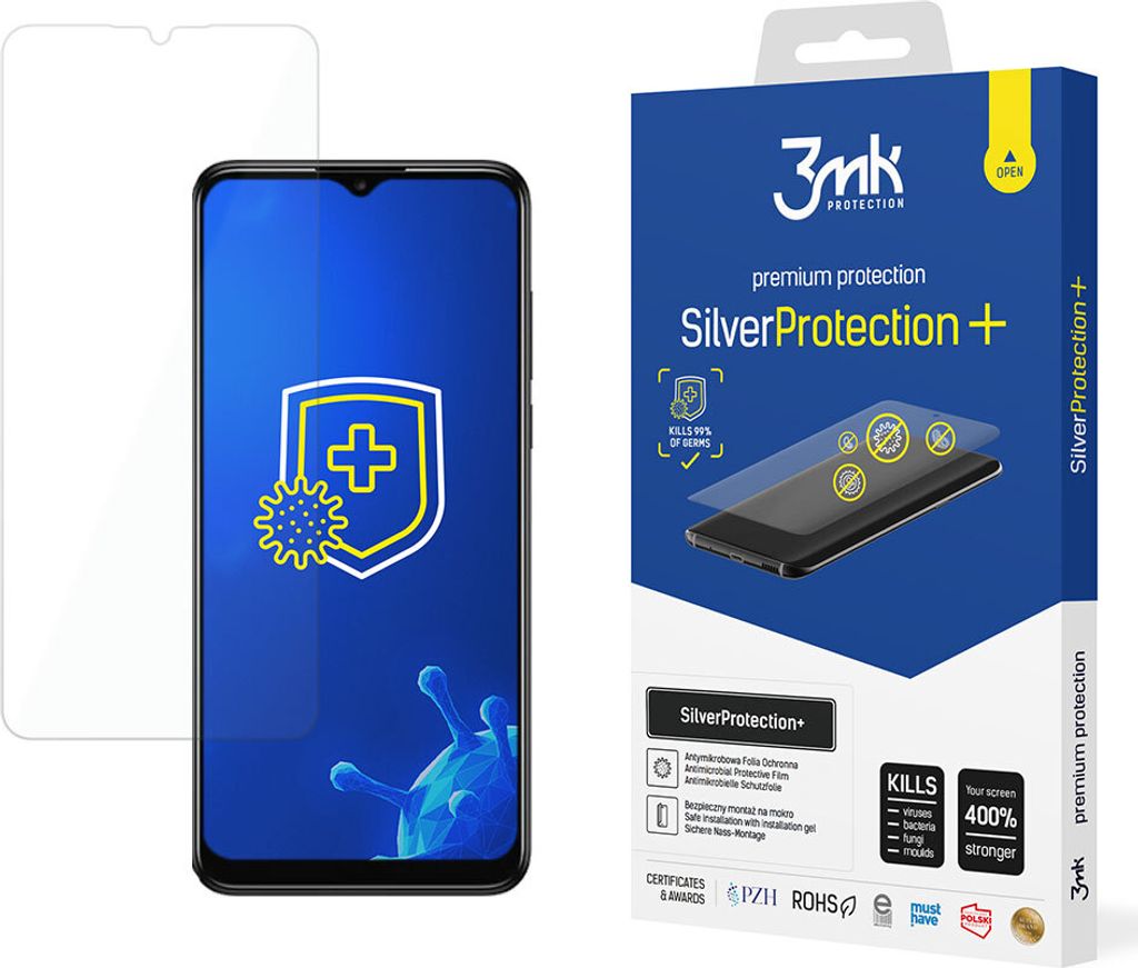 3mk Display Antimikrobielle Schutzfolie SilverProtection+ für TCL 30 SE 0,21mm Self-Heal