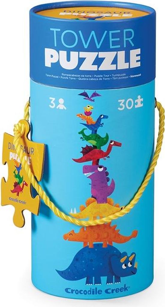 Crocodile Creek 30 Stück Turm Puzzle/Dinosaurier