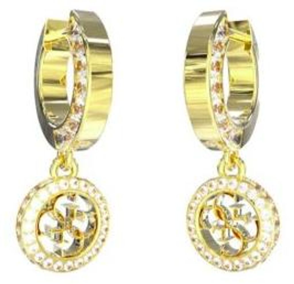Guess JUBE04165JWYG Orecchini da donna a cerchio 4G Huggies Immagine del prodotto 