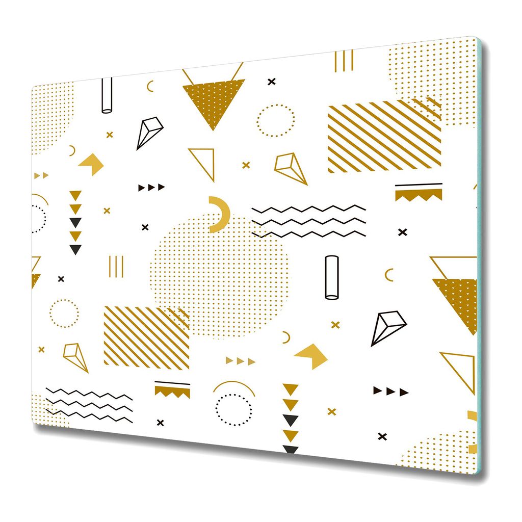 Küchenschneidebrett - Glasschneidebrett - Herdabdeckung - 60x52 - Abstraktion