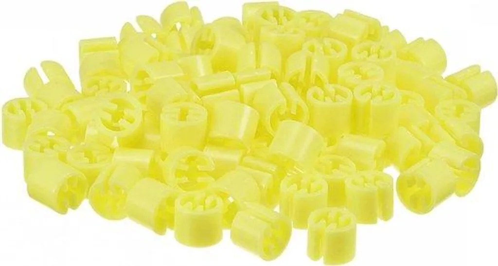 Lot de 100 cintres pour le pliage coloris jaune citron format gain de place