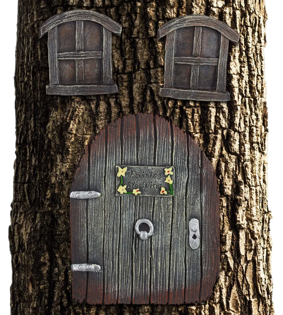 Décoration de Jardin Féérique Suspendue : Set de Fenêtres et Porte Miniature