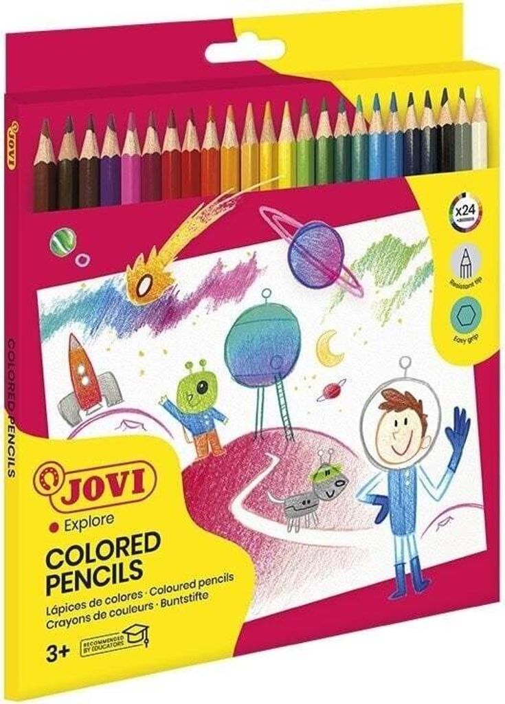 Jovi Wooden Pencils Zestaw kredek 24 szt. Zdjęcie produktu 