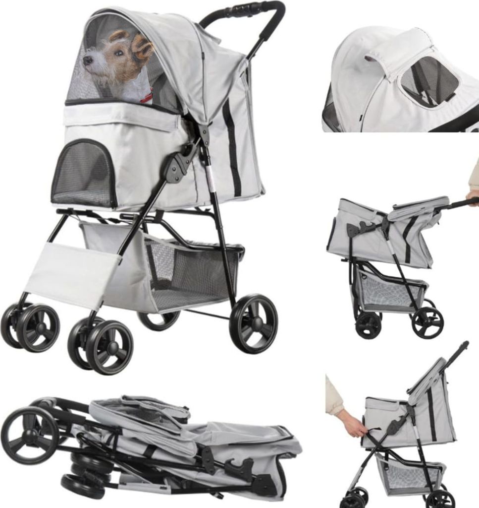 HiPet Hundebuggy / Hundewagen Senna - Faltbar mit großer Produktbild 