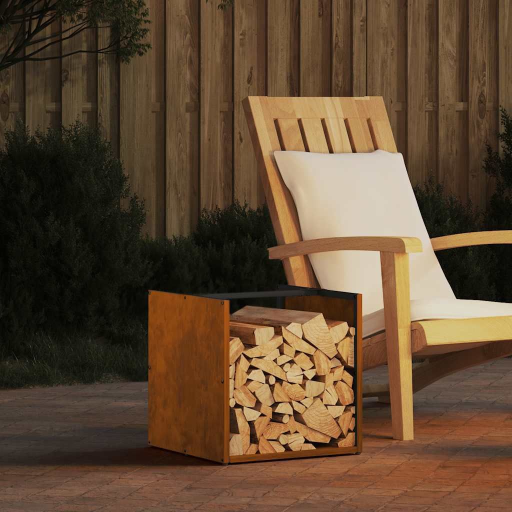 "2026 Promotion" Brennholzregal 40x40x40 cm Wetterfester Stahl - Kaminholzregale CC32418