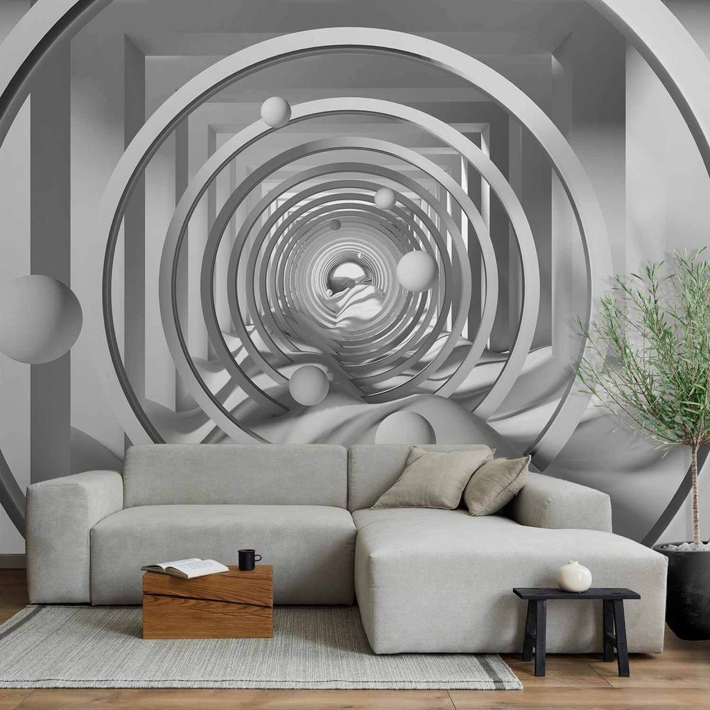 Vlies Fototapete - Geometric Depth 300x210 cm 3D n-A-1097-a-a