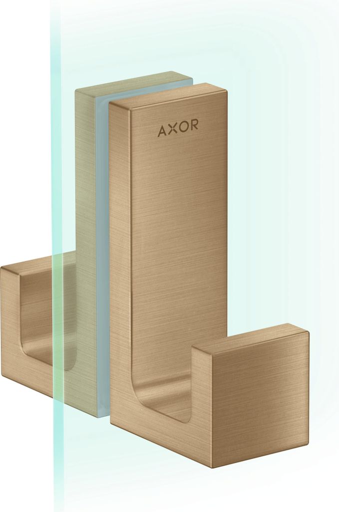 hansgrohe AXOR UNIVERSAL Rectangular Duschtürgriff, 6-12mm Glasdicke, Metall, 42639140