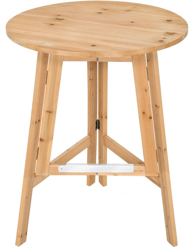 tectake® Stehtisch Trix aus Holz, rund Produktbild 