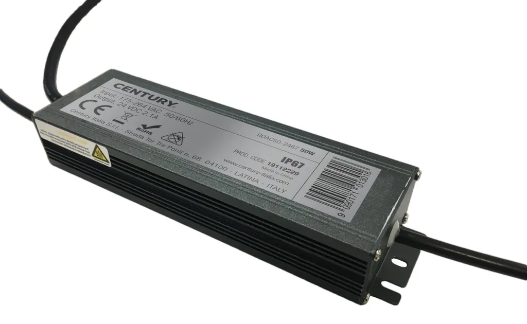 Driver LED 50W IP67 CENTURY : Alimentation de Rechange Haute Performance