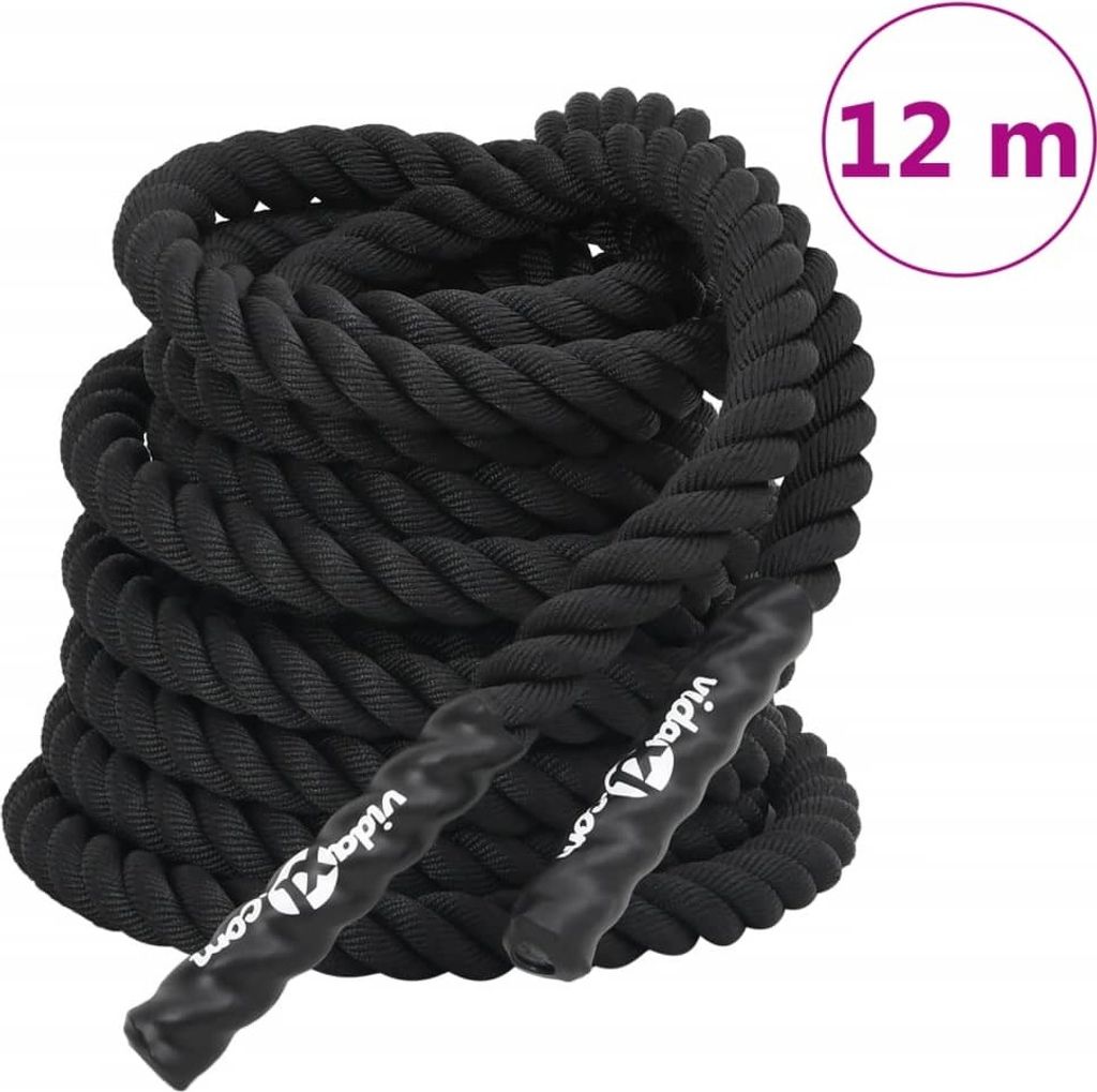 Trainingsseil Schwarz 12 m 9 kg Polyester
