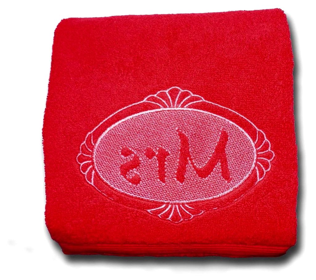Besticktes Handtuch mit Namen Mrs Frotteetuch Geschenk - Hochwertige Qualität