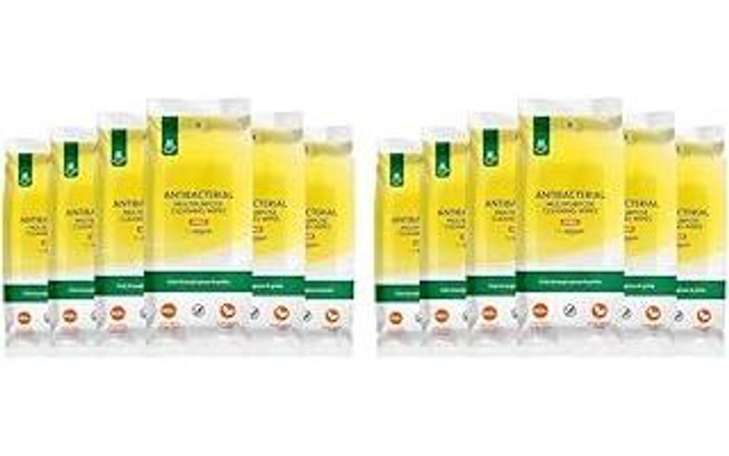 Antibakterielles Multifunktions Reinigungstuch Zitrone 6 x 42 42 Tücher (Packung mit 2)