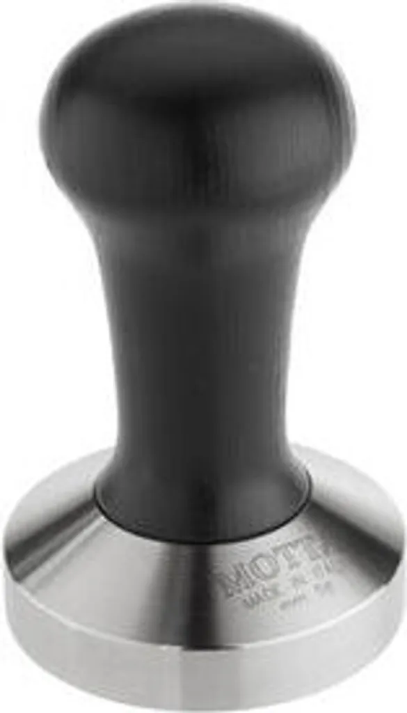 Motta Pressino 54mm Acciaio Inox e Legno Nero | Pressacaffè Barista