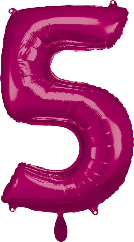Amscan Große Zahl 5 Pink 0 0 STK