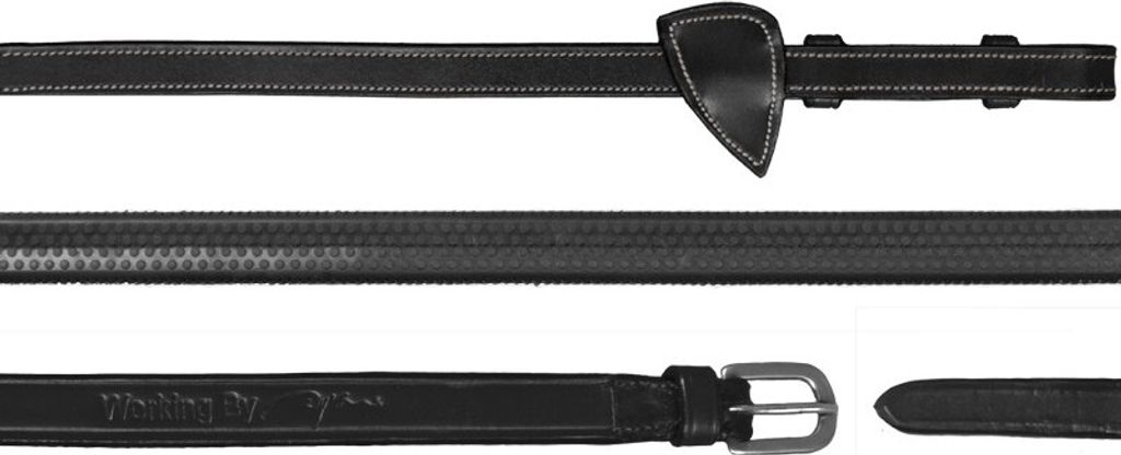 Dyon Working Collection Kandarenzügel Glattleder mit 7 Lederstegen