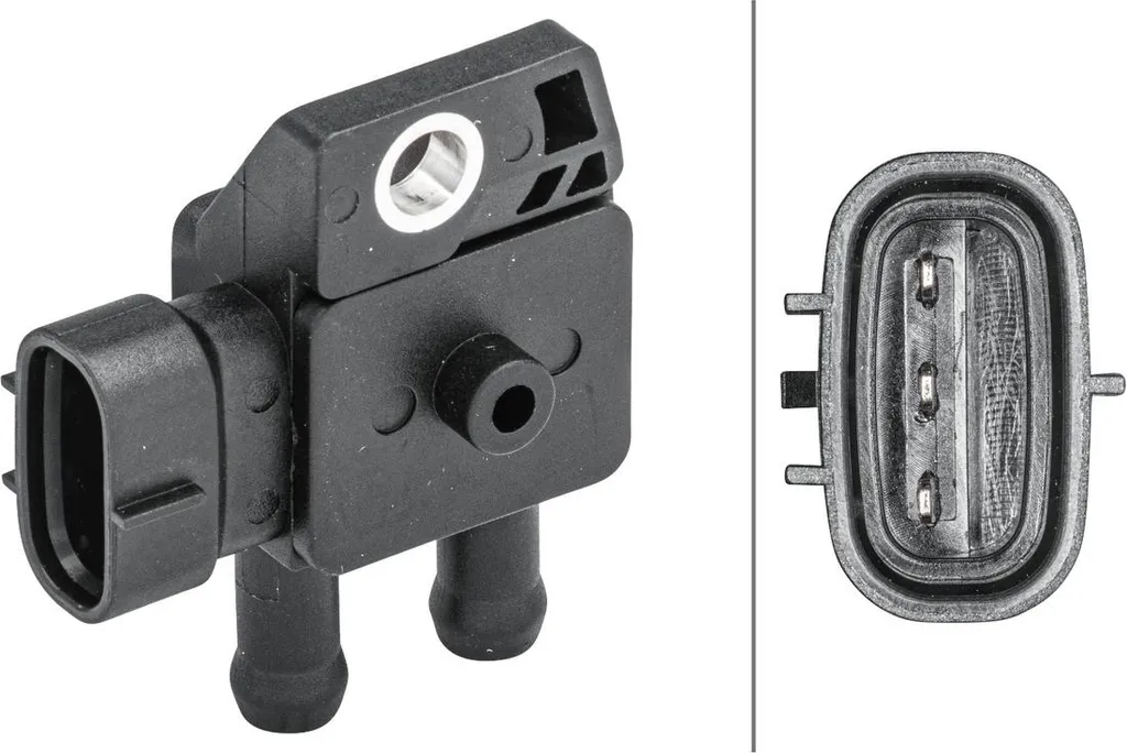 Capteur de pression HELLA 6PP009409291 robuste avec connexion 3 pôles