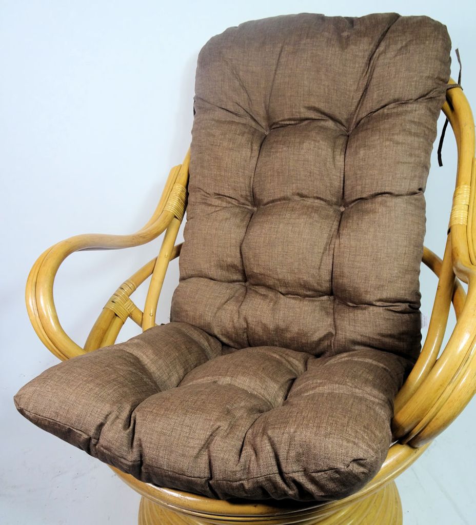 Ersatzpolster Gr 130 x 50 x 12 cm Made in EU Liegestuhl Rattani Auflage/Polster für Schaukelstuhl Stoff Nuevo Loneta 