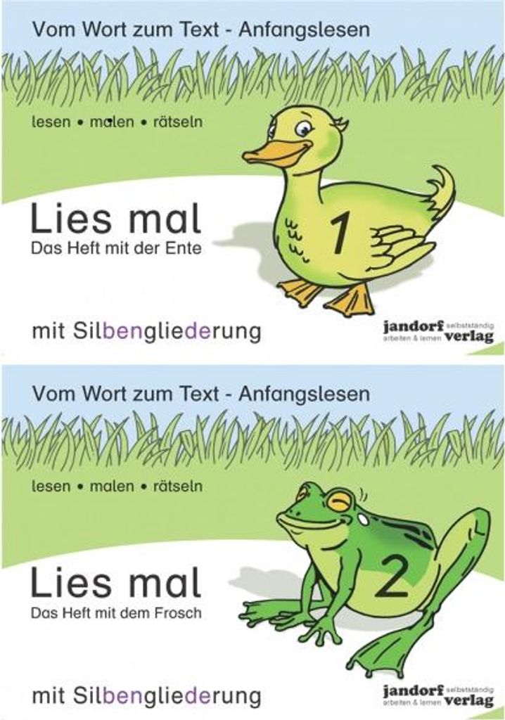 Lies mal - Hefte 1 und 2 (Paket) mit Silbengl. Immagine del prodotto 