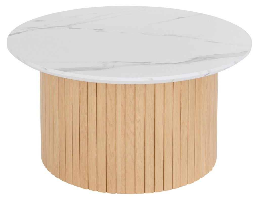 Konferenční stolek HOMELYA, Ø 70 x 40 cm, béžový Obrázek produktu 