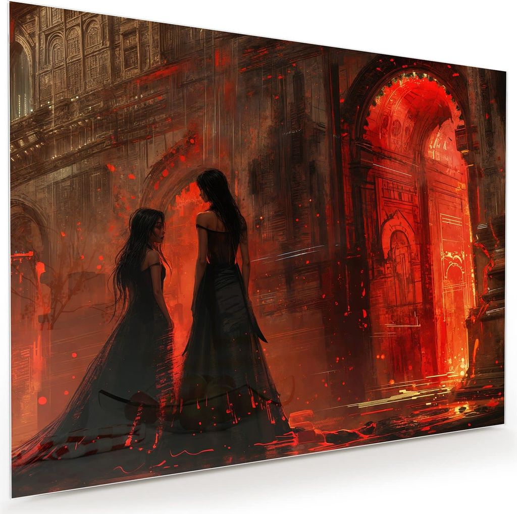 Glasbild 120x90cm in XXL für Wohnzimmer, Schlafzimmer Motiv Produktbild 