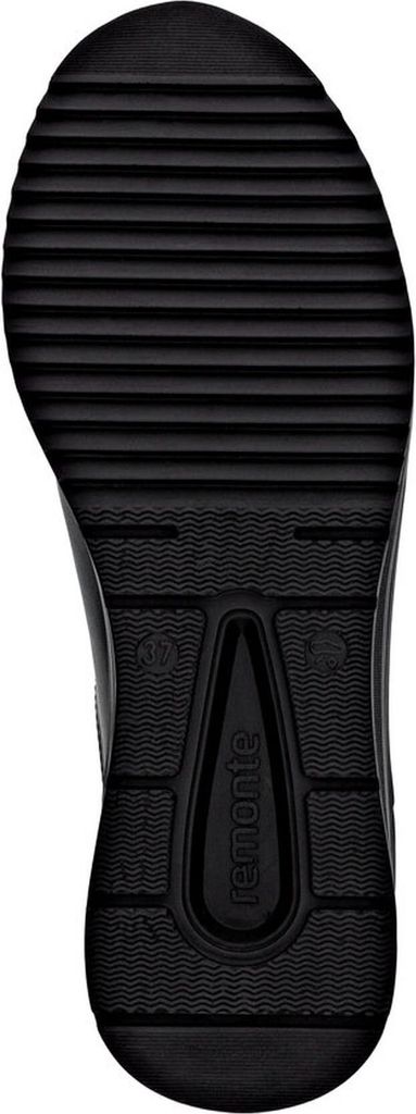 Remonte Damen Leder Sneaker in weite H mit loser Einlage D0T03, Größe:37 EU, Farbe:Schwarz