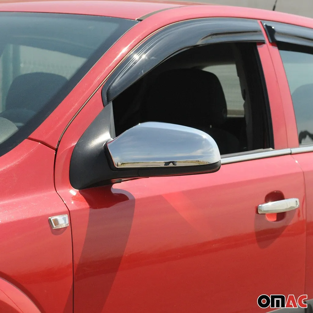 Set Calotte Copri Specchio Cromate Opel Astra H 2004-2009 Argento