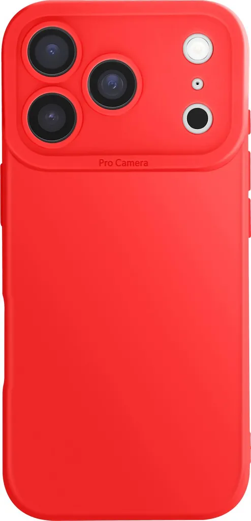 Custodia iPhone 17 Pro Avizar Rosso Silicone Morbido - Protezione Totale
