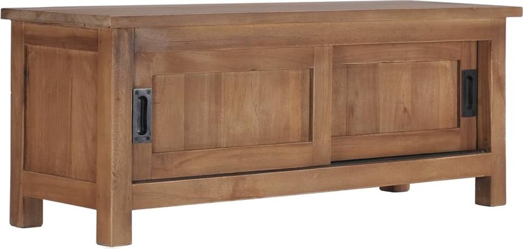 Maison Exclusive - TV-Schrank 90×30×35 cm Massivholz Teak