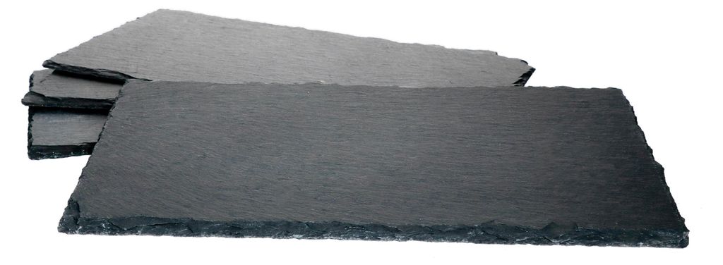 4x Schieferplatten 17 x 34 cm Tisch-Set Untersetzer Produktbild 