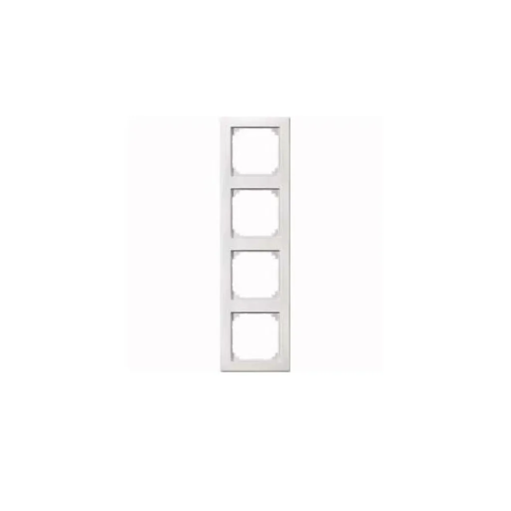 Plaque 4 postes Merten M-SMART 462419 blanc polaire haute résistance