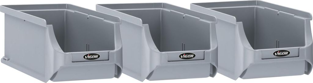 VIGOR Sichtlagerkasten Satz V6000-053 3-teilig Anzahl Werkzeuge: 3