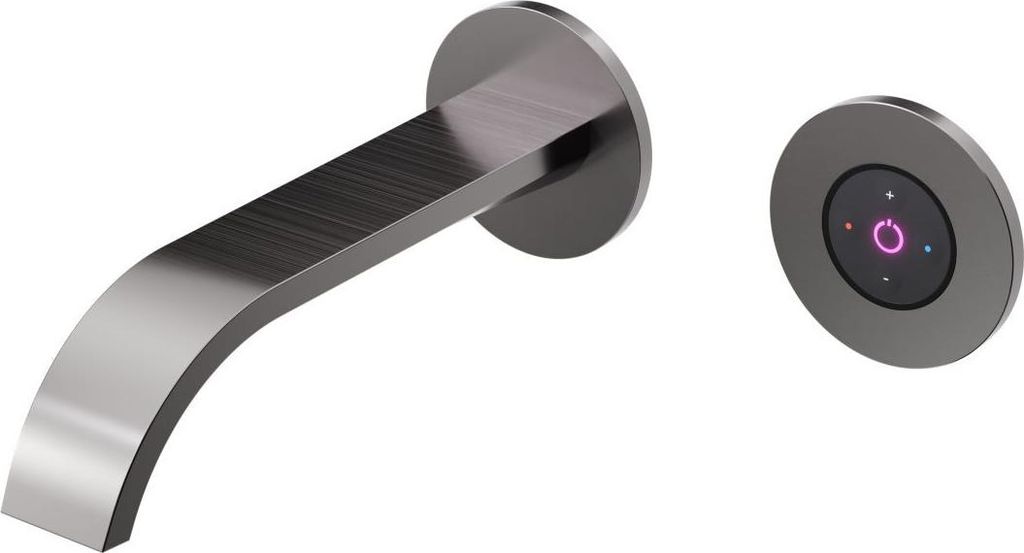 Steinberg Serie 280 Wand-Waschtischmischer, vollelektronische Mengen- und Temperaturregulierung, Ausladung 215mm, 2801814EBGM