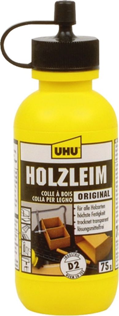 UHU Holzleim Original D2 lösemittelfrei 75 g Flasche Produktbild 