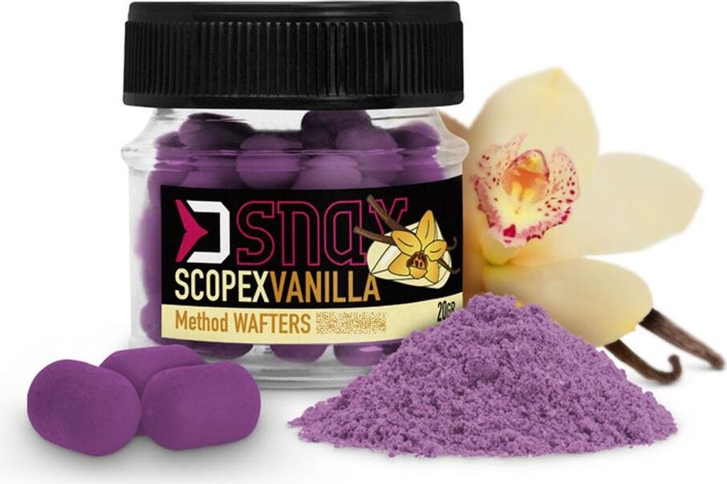 Delphin D Snax Waft 10 x 7 mm 20 g Scopex-Vanille Dumbells