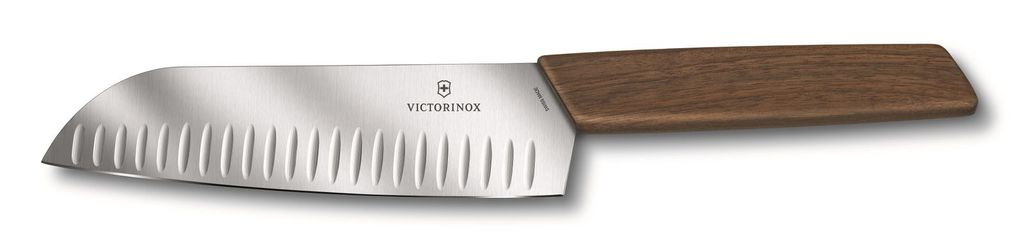 Victorinox Santoku Swiss Modern 17 cm con manico in legno Immagine del prodotto 