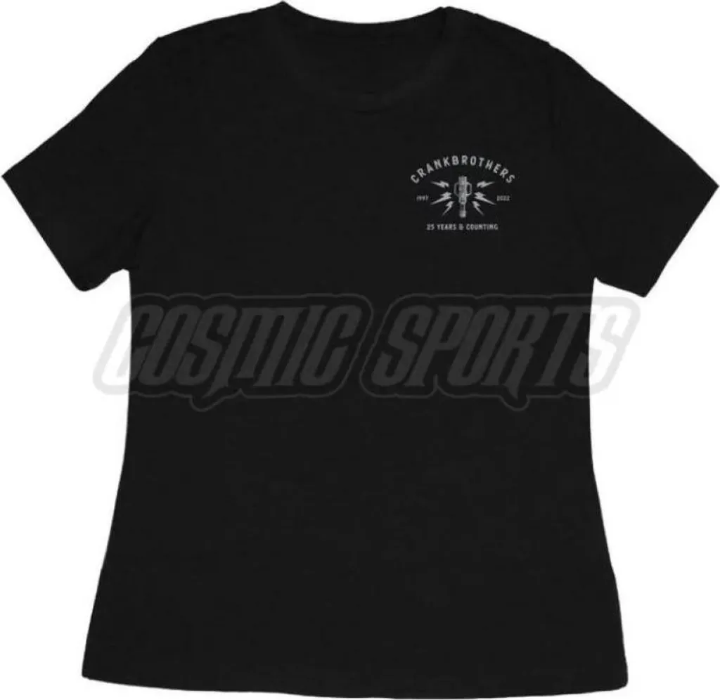 T-shirt Femme Crankbrothers 25e Anniversaire en Coton Taille M Noir